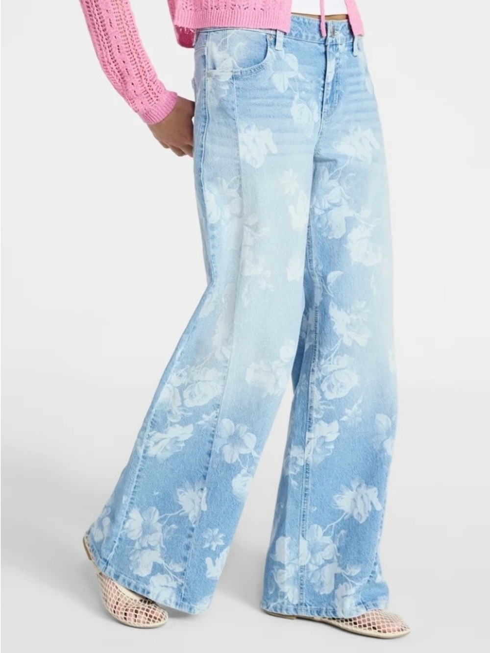 No Boundaries Extra Baggy Jeans 32” inseam size 0 NWT - Picture 4 of 10